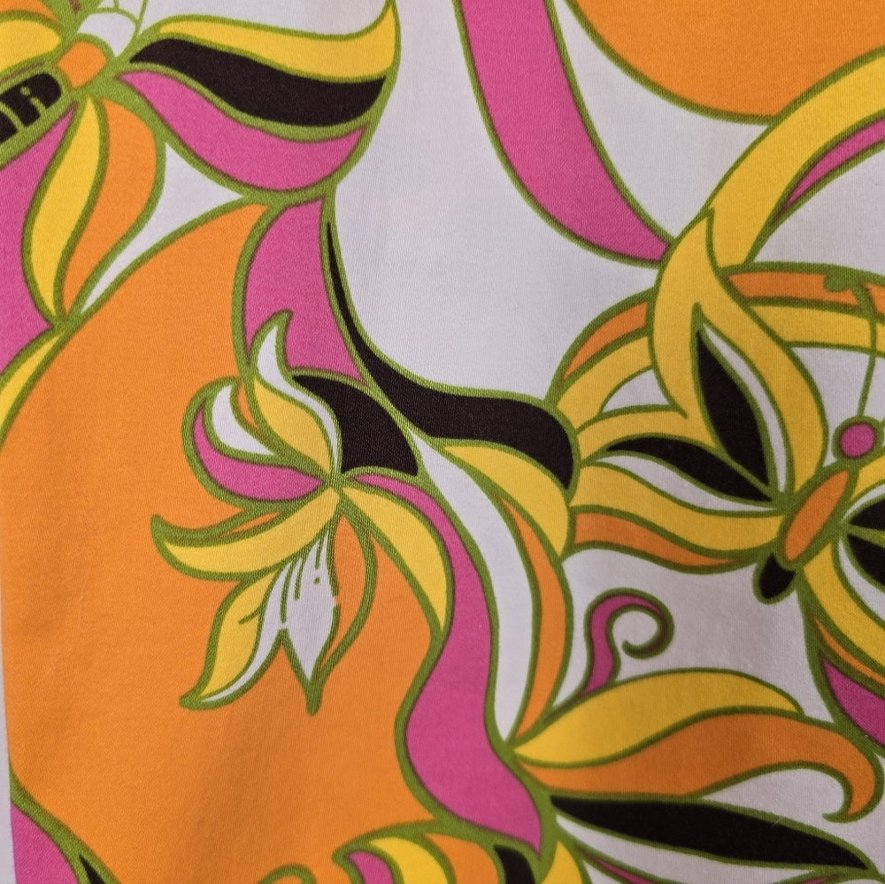 Lilly Pulitzer KRISTEN Palm Beach Orange Gold Pink Butterfly Ankle Pants. Sz 4 - Picture 4 of 9